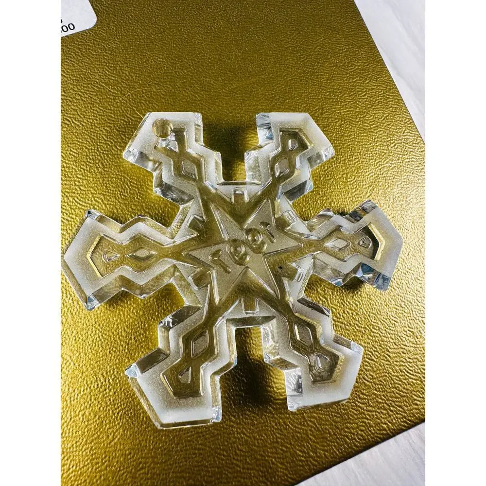 Vintage 1997 Waterford Crystal Snow Crystal Collection Snowflake Ornament